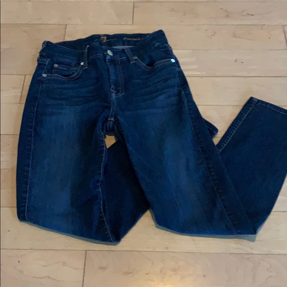 Dark wash jeans- medium rise
